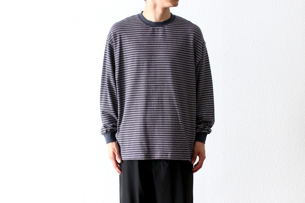 EVCON (ӥ) "BORDER WIDE L/S T-SHIRT"