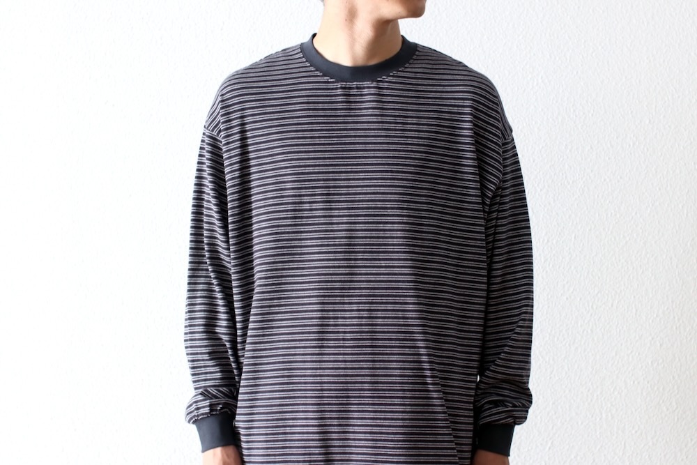 EVCON (ӥ) "BORDER WIDE L/S T-SHIRT"