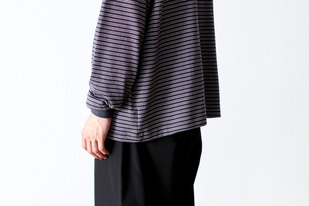 EVCON (ӥ) "BORDER WIDE L/S T-SHIRT"