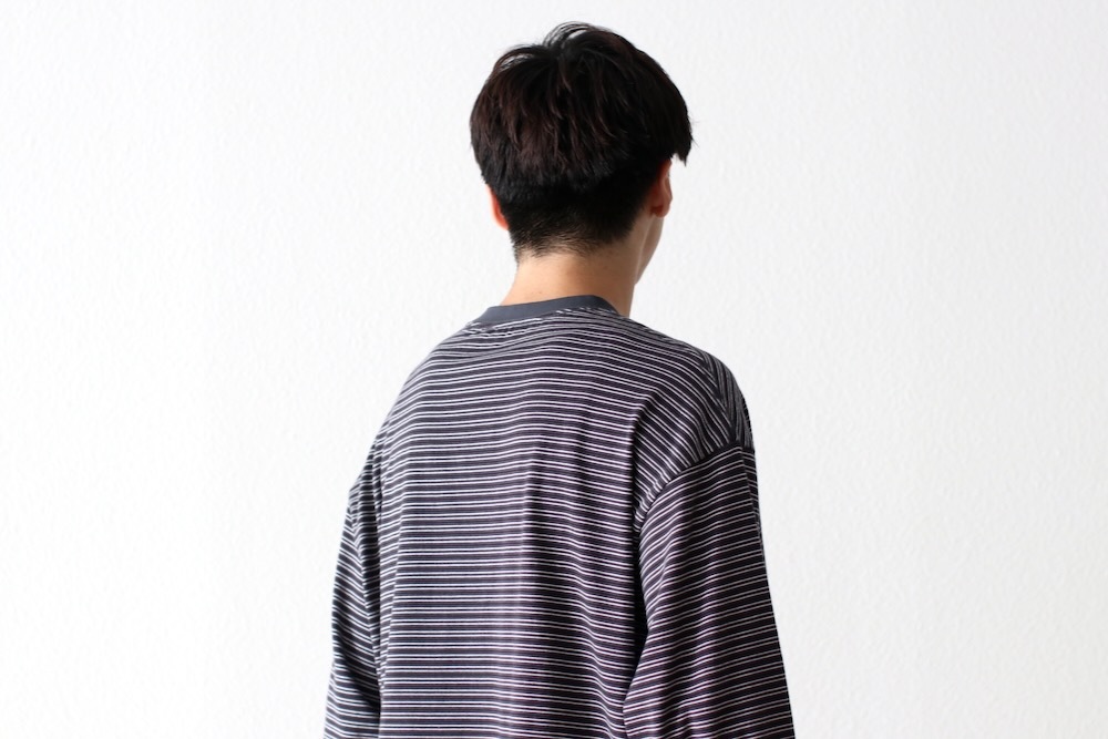 EVCON (ӥ) "BORDER WIDE L/S T-SHIRT"