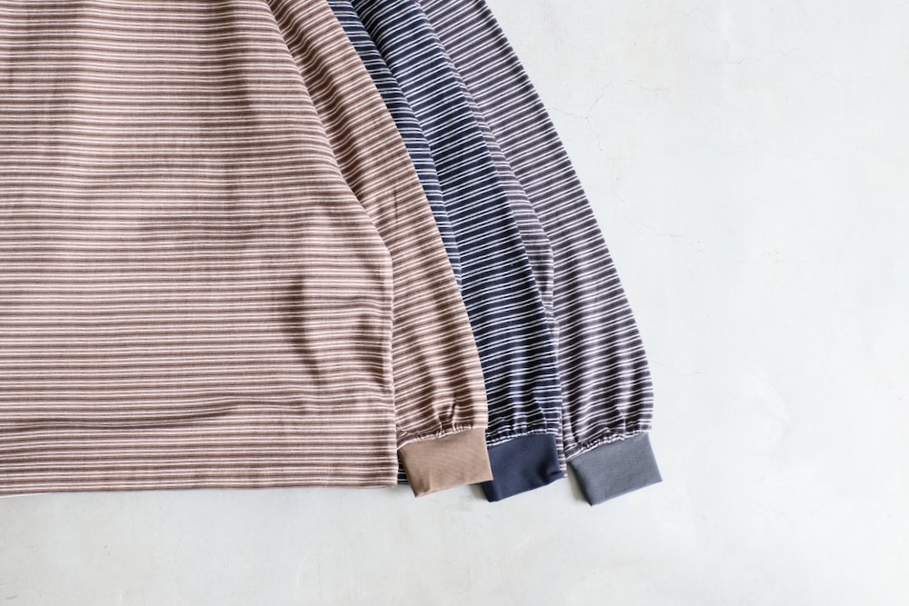 EVCON (ӥ) "BORDER WIDE L/S T-SHIRT"