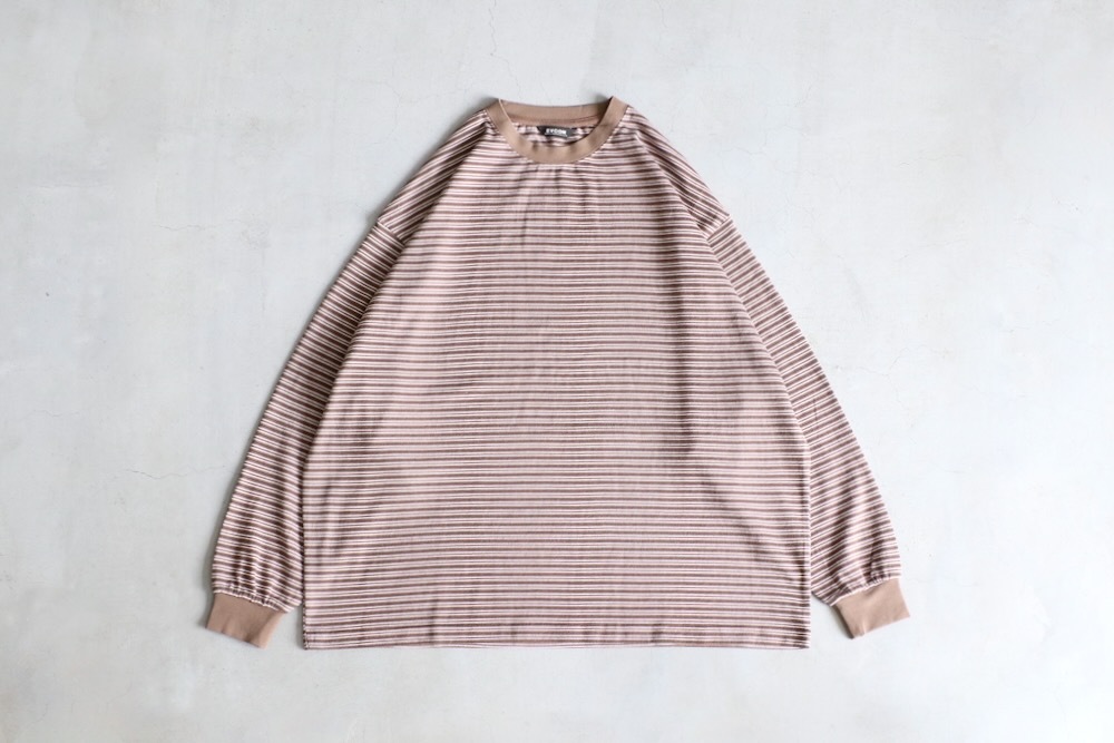EVCON (ӥ) "BORDER WIDE L/S T-SHIRT"
