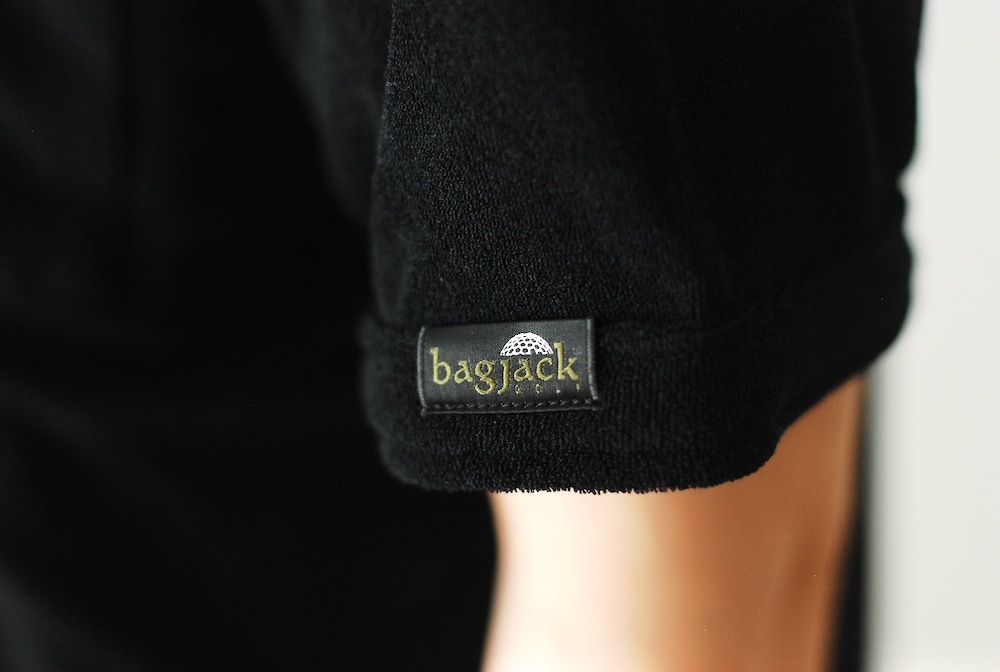 bagjack GOLF(Хåå) "S/S Pile Polo/BLACK"