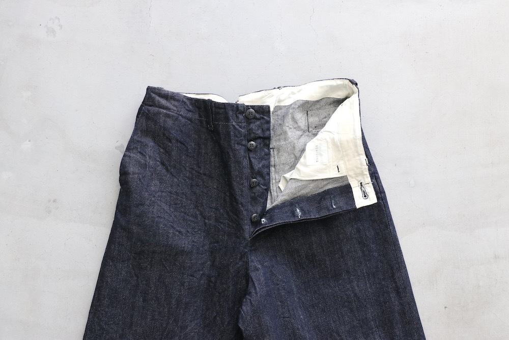 ��WOMEN'S��TOUJOURS�ʥȥ����塼�ˡ�Back String Waist Overalls - 13.5OZ. SELVAGE CLASSIC DENIM CLOTH (INDIGO)��