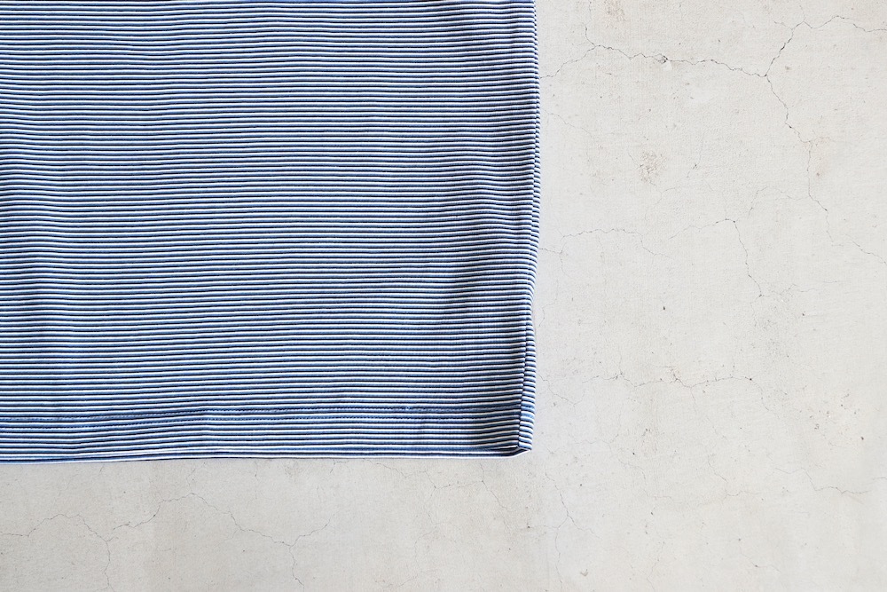 EVCON (���ӥ���) "MERCERIZATION BORDER WIDE S/S TEE"