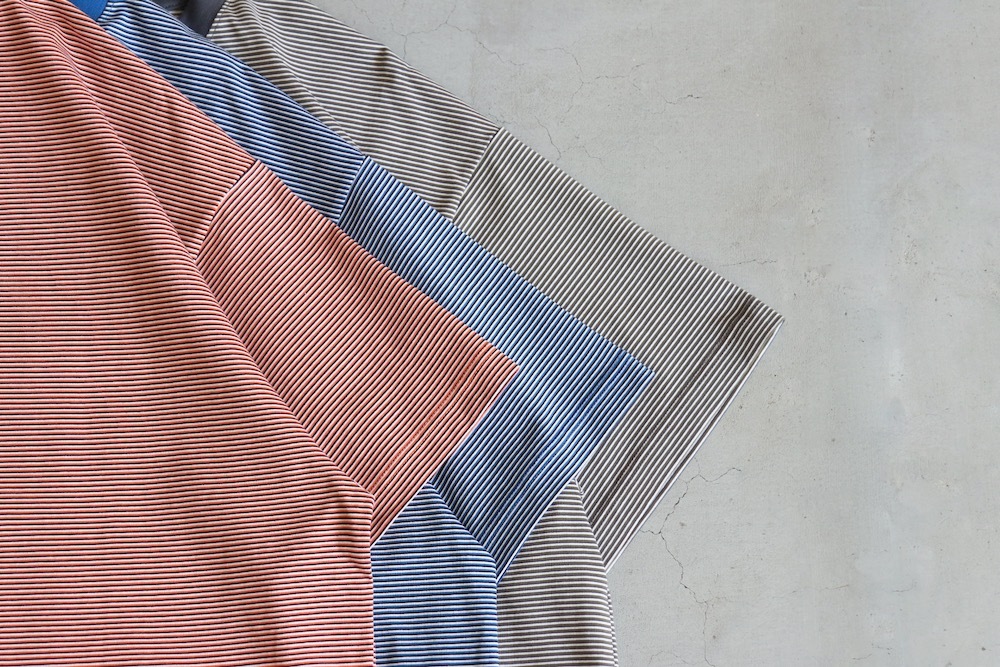 EVCON (���ӥ���) "MERCERIZATION BORDER WIDE S/S TEE"