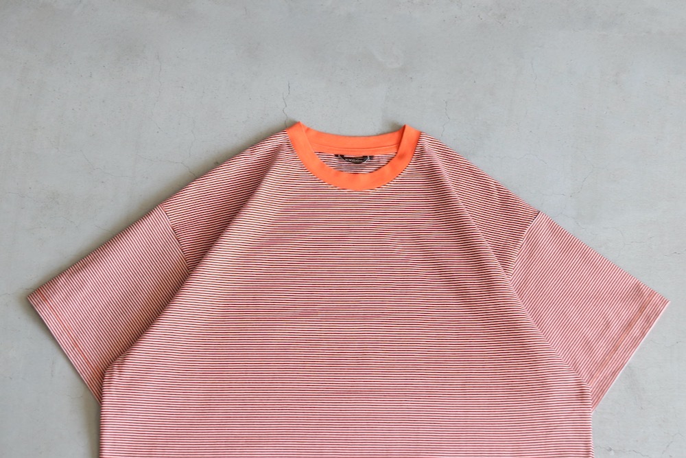 EVCON (���ӥ���) "MERCERIZATION BORDER WIDE S/S TEE"