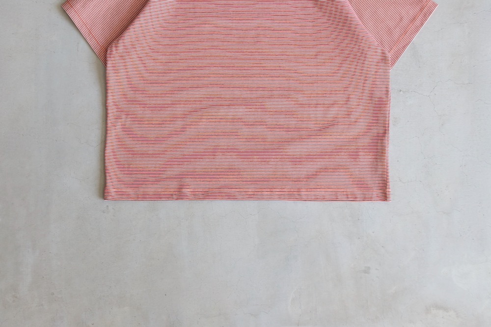 EVCON (���ӥ���) "MERCERIZATION BORDER WIDE S/S TEE"
