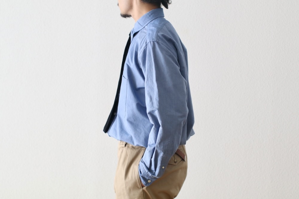 Unlikely wool tropical 半袖シャツ ネイビー MEN 3Dベア天竺 半袖シャツ ネイビー
