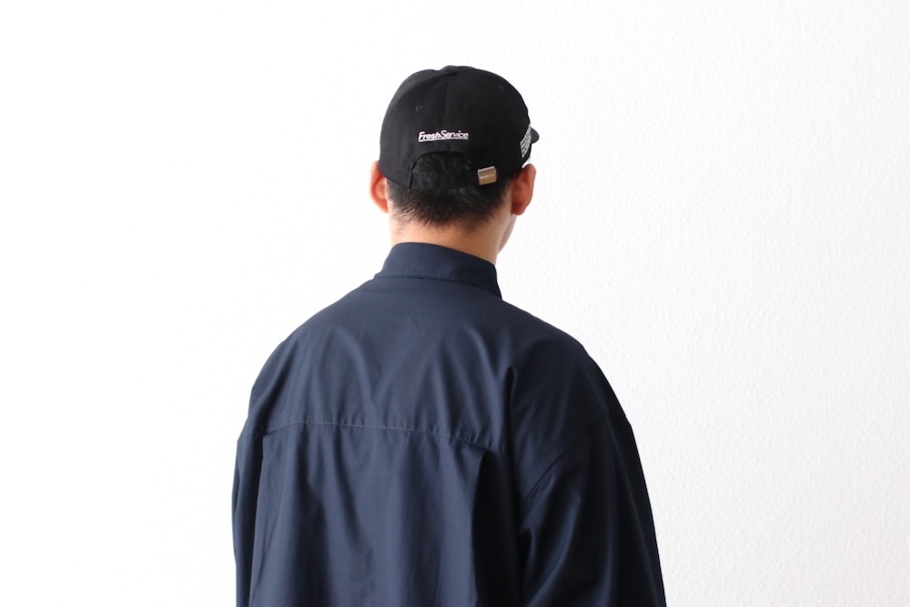 Fresh Service フレッシュサービス　CORPORATE SHIRT FreshService CORPORATE PRINTED S/S TEE ”FRESH&SRV.” [BLACK