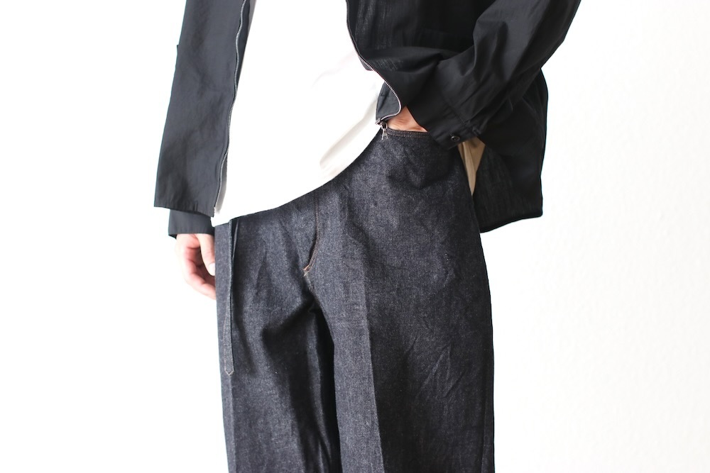 blurhms(�֥顼�ॹ) "12.9oz Denim Narrow Belted Pants"