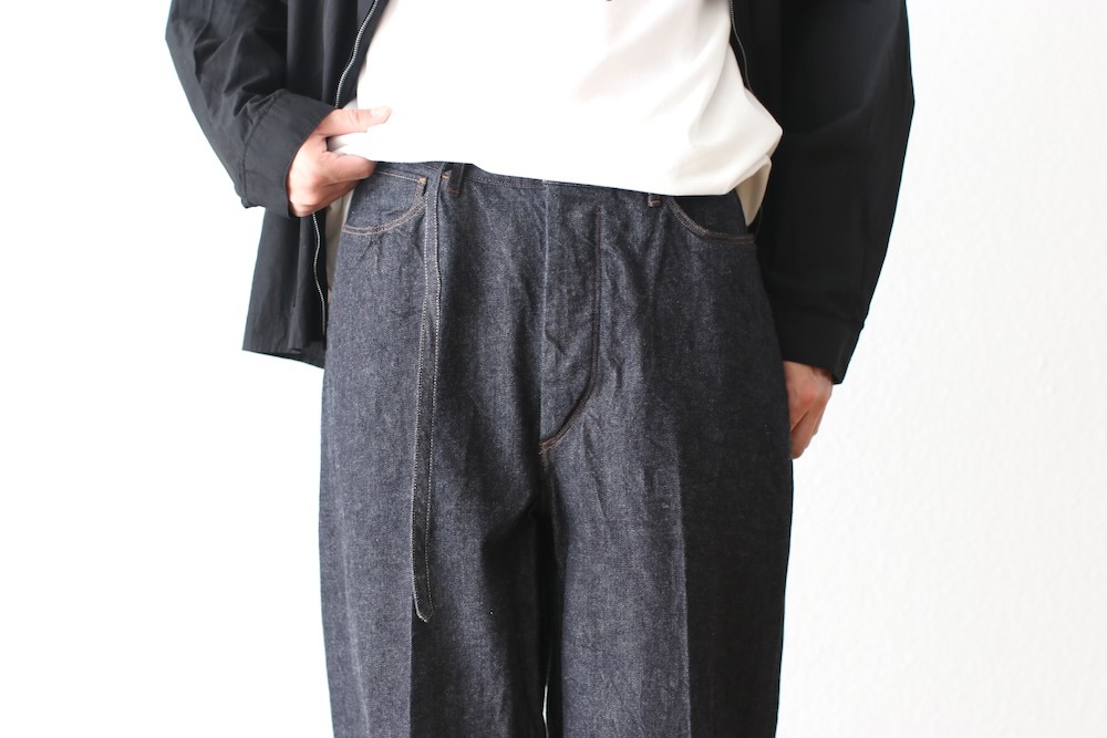 blurhms(�֥顼�ॹ) "12.9oz Denim Narrow Belted Pants"
