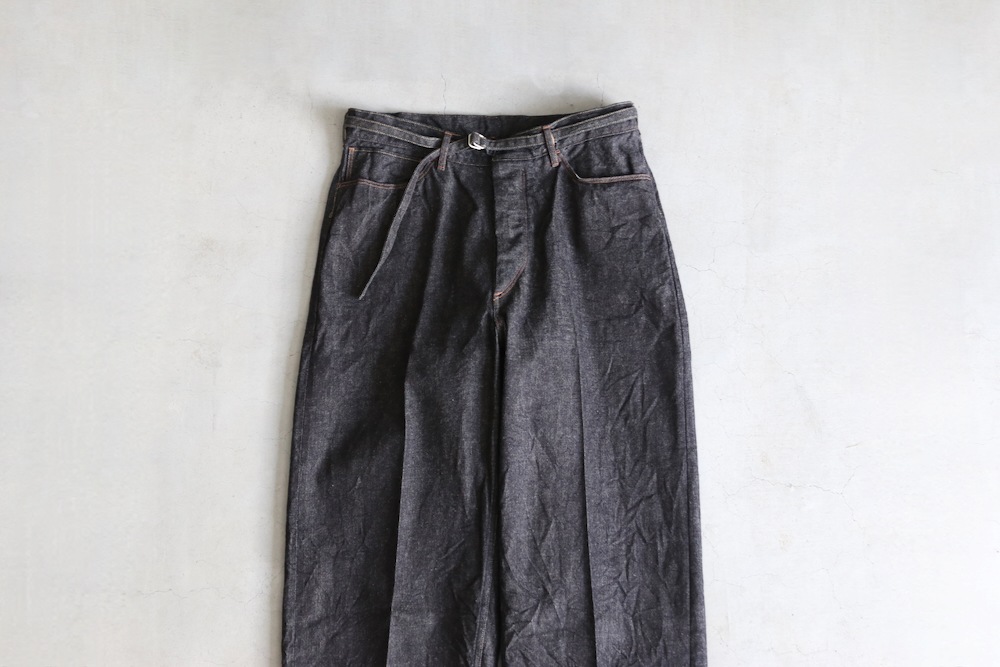 blurhms(�֥顼�ॹ) "12.9oz Denim Narrow Belted Pants"