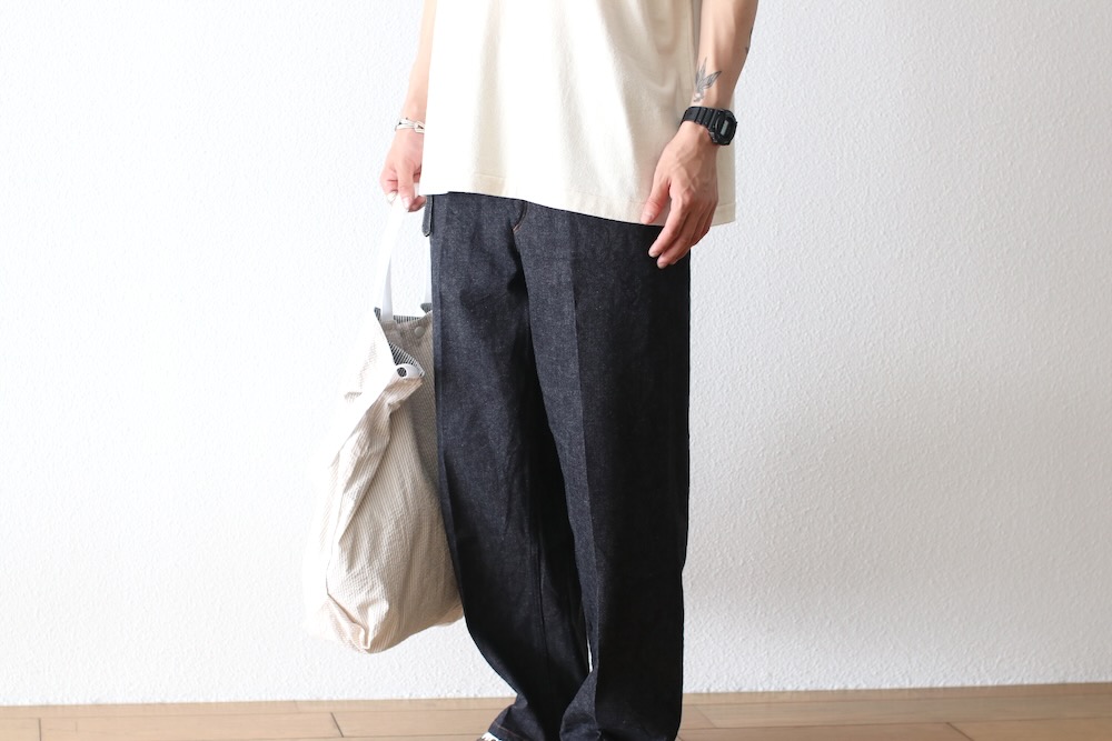 blurhms(�֥顼�ॹ) "12.9oz Denim Narrow Belted Pants"