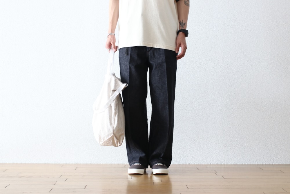 blurhms(�֥顼�ॹ) "12.9oz Denim Narrow Belted Pants"