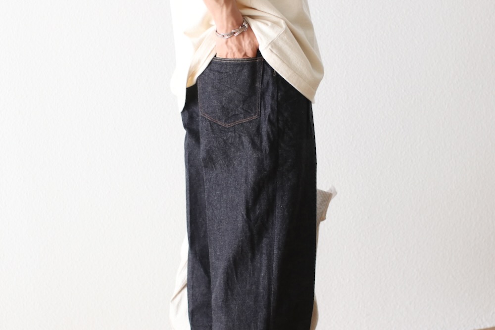 blurhms(�֥顼�ॹ) "12.9oz Denim Narrow Belted Pants"