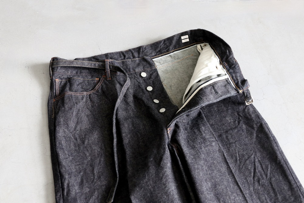 blurhms(�֥顼�ॹ) "12.9oz Denim Narrow Belted Pants"