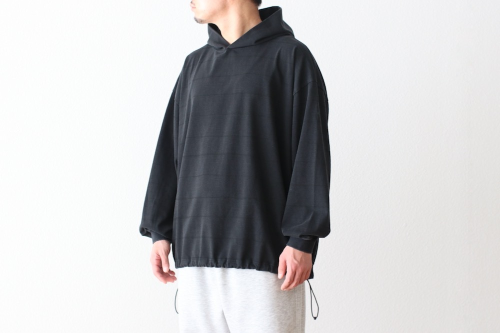 S.F.C(�������ե���) "SIDE STRIPE HOODY LS TEE (DISCHARGED)"