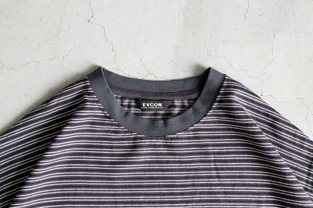 EVCON (���ӥ���) "BORDER WIDE S/S T-SHIRT"