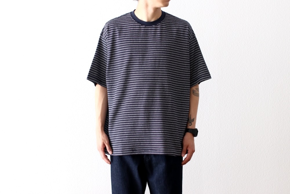 EVCON (���ӥ���) "BORDER WIDE S/S T-SHIRT"