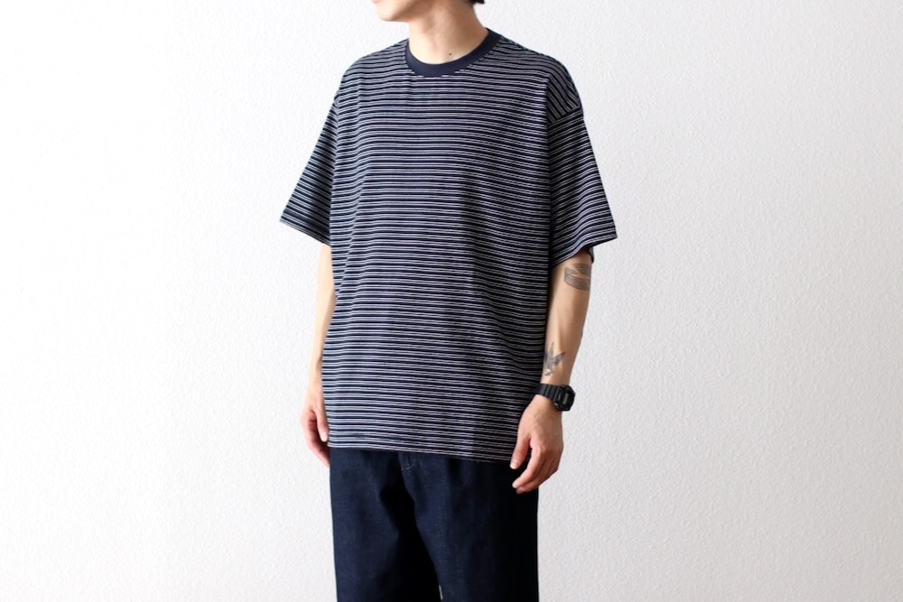 EVCON (���ӥ���) "BORDER WIDE S/S T-SHIRT"