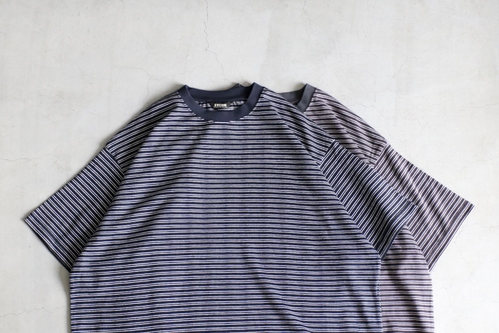 EVCON (���ӥ���) "BORDER WIDE S/S T-SHIRT"