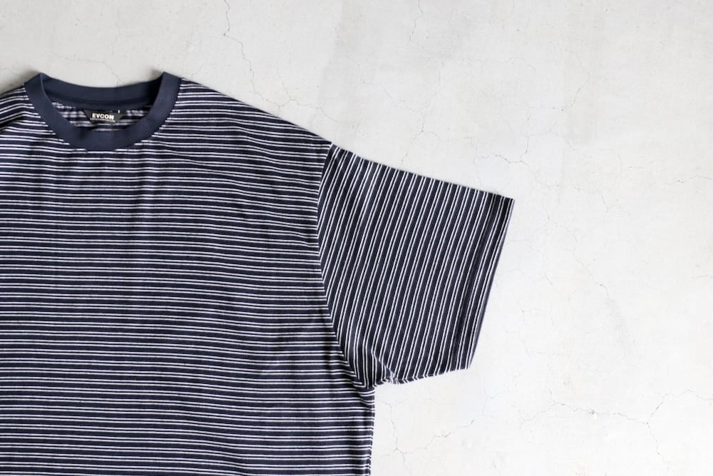 EVCON (���ӥ���) "BORDER WIDE S/S T-SHIRT"