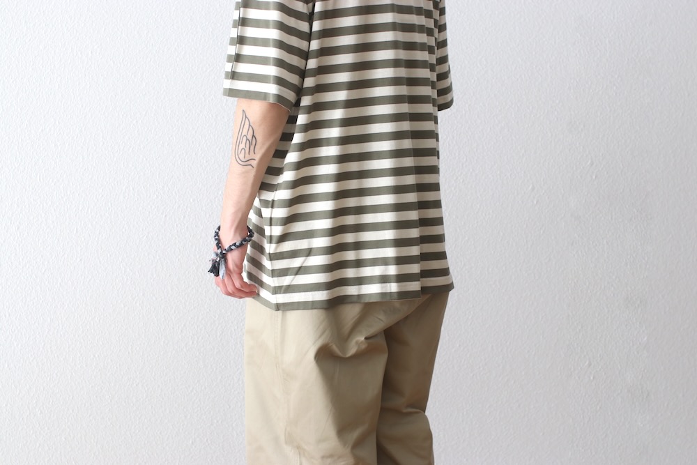 新品未使用 Nigel Cabourn×SUNSPEL cut sew Sunspel Men's x Nigel Cabourn Woven Army Jacket in Army