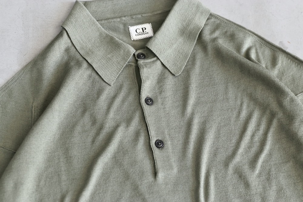 C.P. Company (ԡѥˡ) "FILO DI SCOZIA KNIT POLO SHIRT"