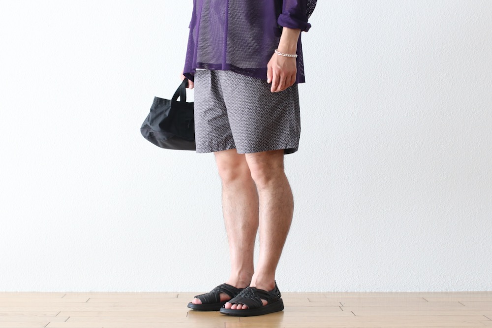 ts(s) (�ƥ�����������) "Small Graphics Inkjet Print Cotton Cloth Drawstring Shorts"