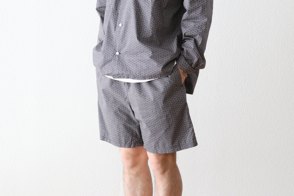 ts(s) (�ƥ�����������) "Small Graphics Inkjet Print Cotton Cloth Drawstring Shorts"