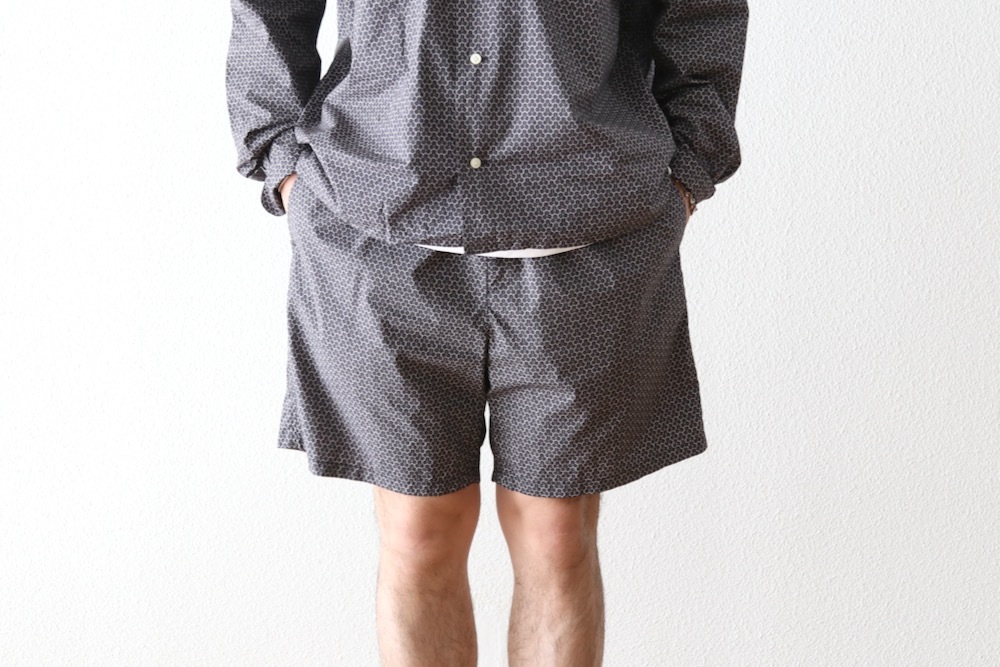 ts(s) (�ƥ�����������) "Small Graphics Inkjet Print Cotton Cloth Drawstring Shorts"