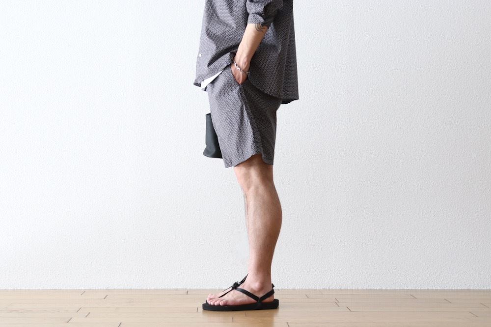 ts(s) (�ƥ�����������) "Small Graphics Inkjet Print Cotton Cloth Drawstring Shorts"