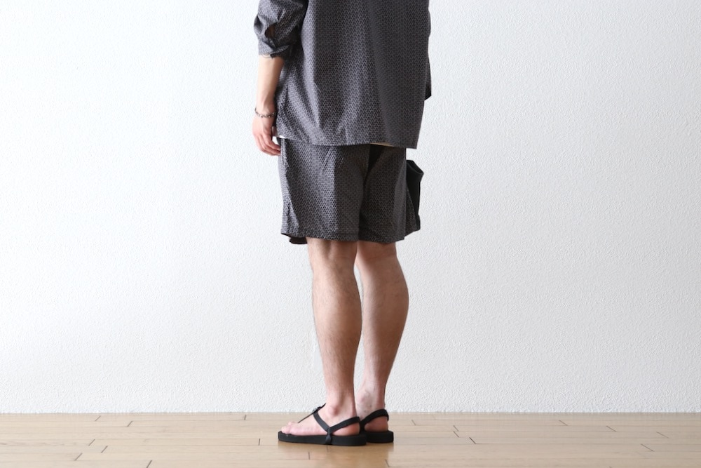 ts(s) (�ƥ�����������) "Small Graphics Inkjet Print Cotton Cloth Drawstring Shorts"