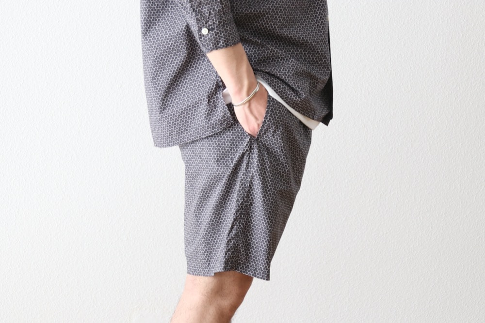 ts(s) (�ƥ�����������) "Small Graphics Inkjet Print Cotton Cloth Drawstring Shorts"