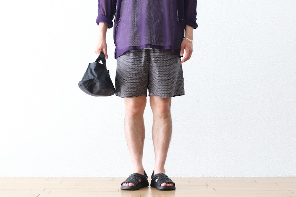 ts(s) (�ƥ�����������) "Small Graphics Inkjet Print Cotton Cloth Drawstring Shorts"