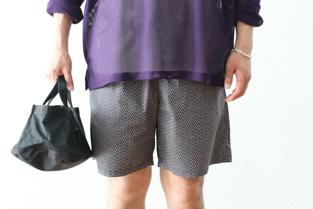 ts(s) (�ƥ�����������) "Small Graphics Inkjet Print Cotton Cloth Drawstring Shorts"