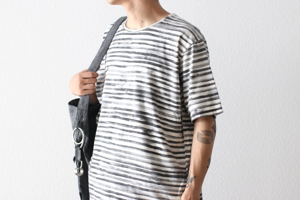 トップス Porter Classic ARTIST BORDER T-SHIRT XL ARTIST BORDER T-SHIRT（アーティスト ボーダー ティーシャツ
