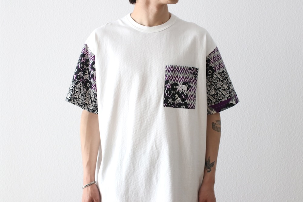 ��limited��THE NORTH FACE PURPLE LABEL �� NOMA t.d. (�� �Ρ��� �ե����� �ѡ��ץ� �졼�٥� �� �Ρ��ޥƥ����ǥ���) "Flower Printed Field Tee"