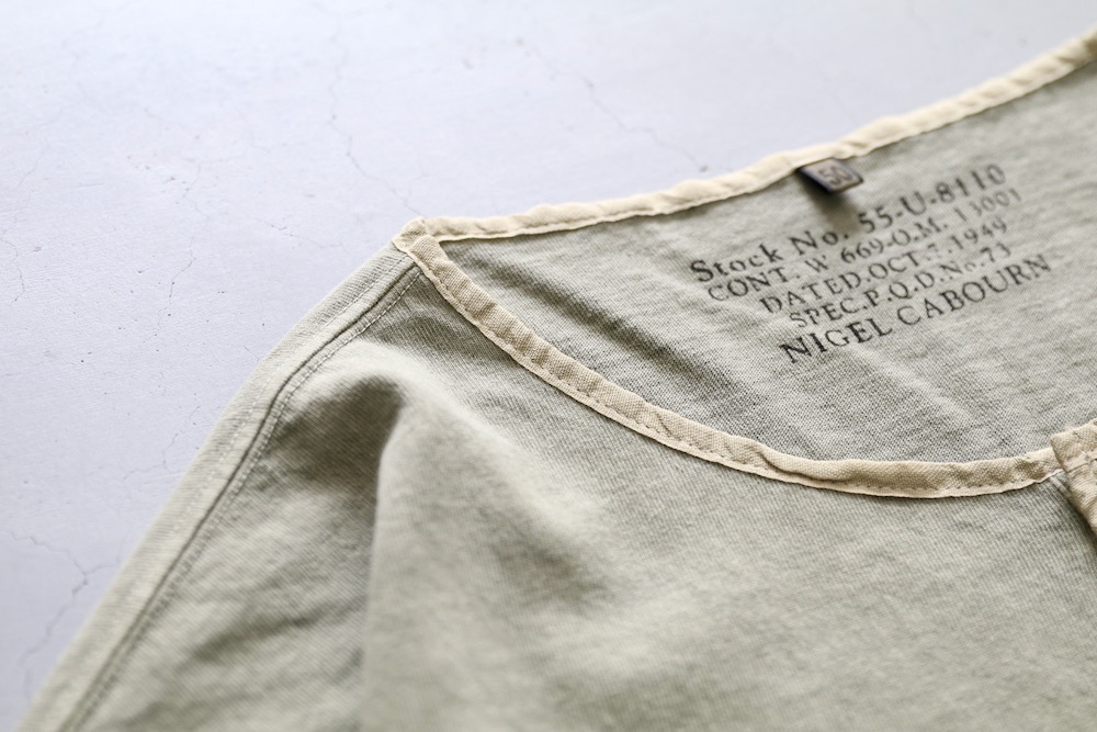 Nigel Cabourn(�ʥ������� �����ܥ�) "50s HENLEY NECK SHIRT PIGMENT"