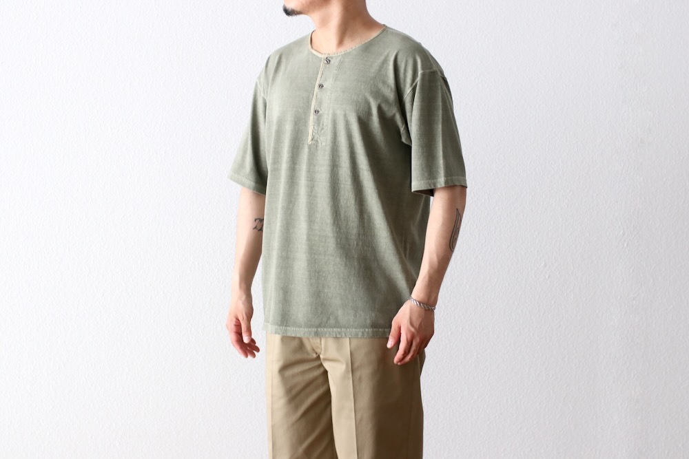 Nigel Cabourn(�ʥ������� �����ܥ�) "50s HENLEY NECK SHIRT PIGMENT"