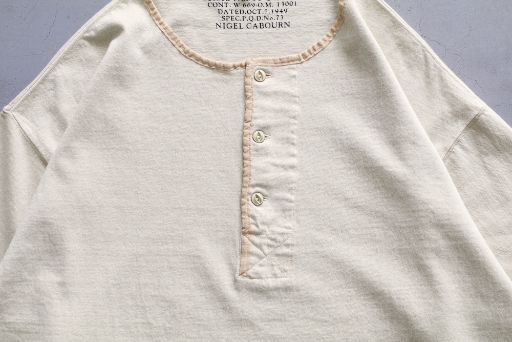 Nigel Cabourn(�ʥ������� �����ܥ�) "50s HENLEY NECK SHIRT PIGMENT"