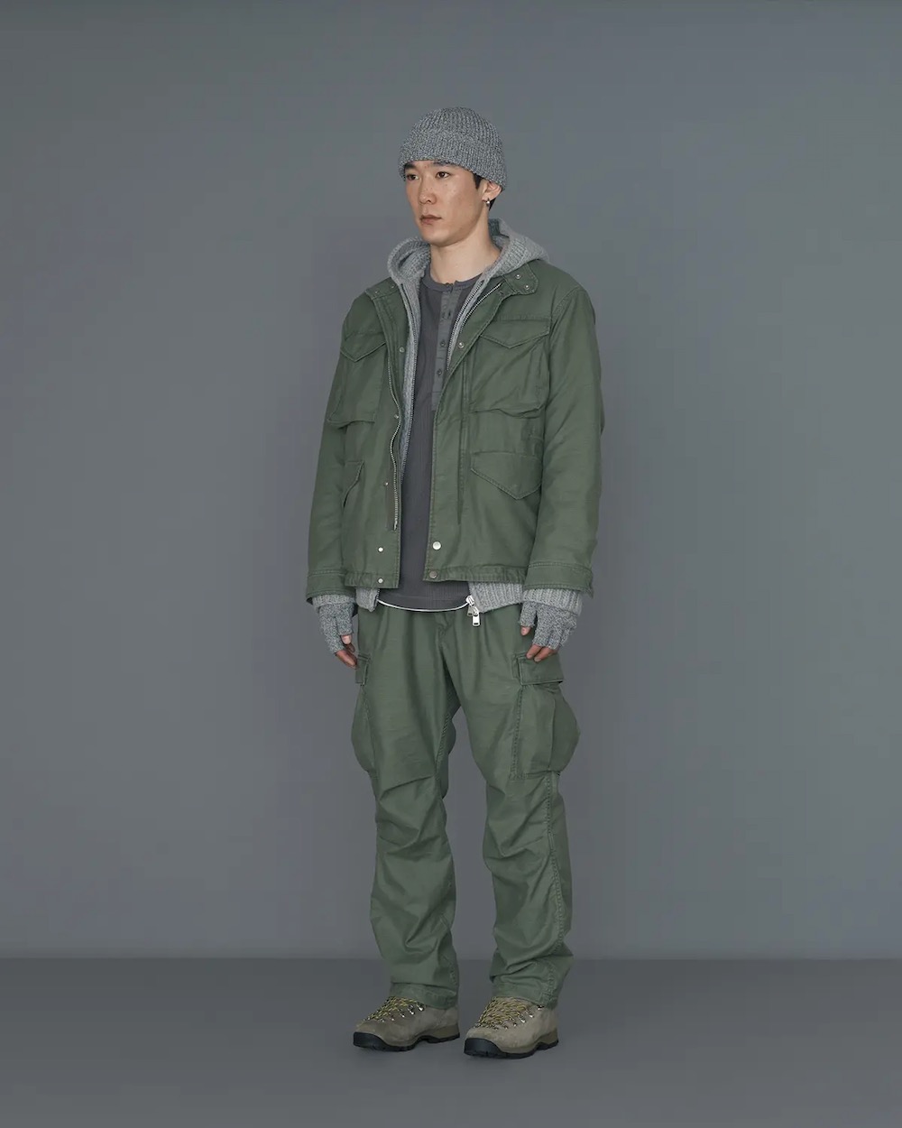 ��WINDSTOPPER��nonnative(�Υ�ͥ��ƥ���) "TROOPER JACKET COTTON BACKSATIN PIGMENT DYE WITH WINDSTOPPER"