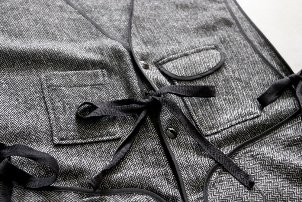 Engineered Garments (���󥸥˥����ɥ�������) ��Liner Vest - Poly Wool Herringbone��