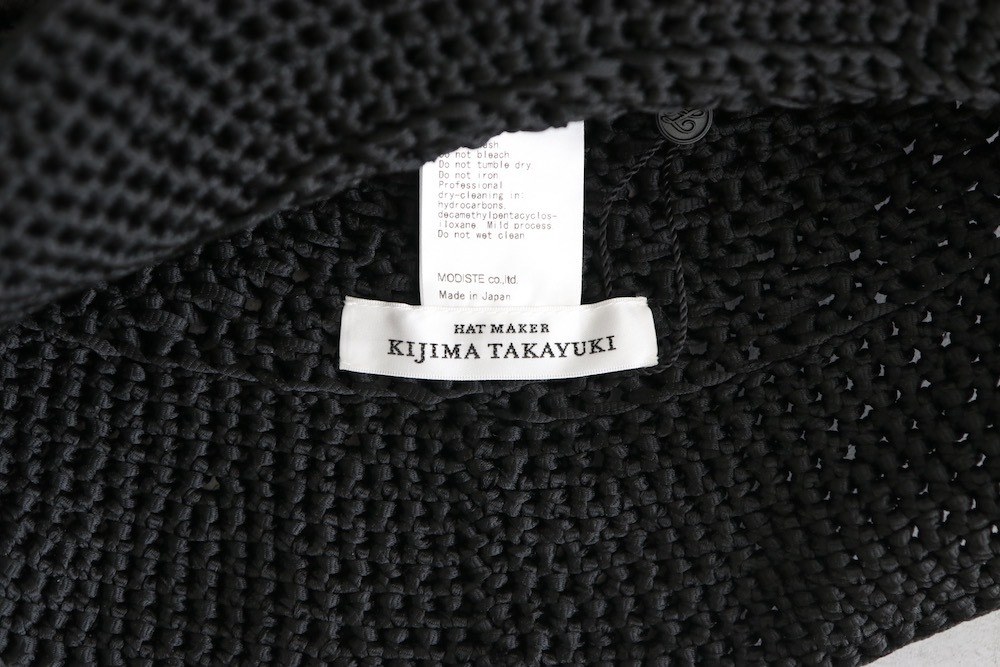 KIJIMA TAKAYUKI( 業) "POLY HAND KNIT BUCKET HAT"