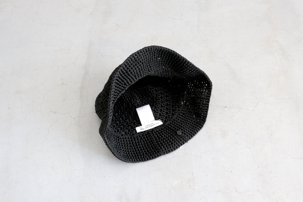 KIJIMA TAKAYUKI( 業) "POLY HAND KNIT BUCKET HAT"