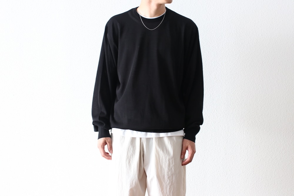 ssstein(���奿����) "WOOL/SILK KNIT CREW NECK LS ST.1313"