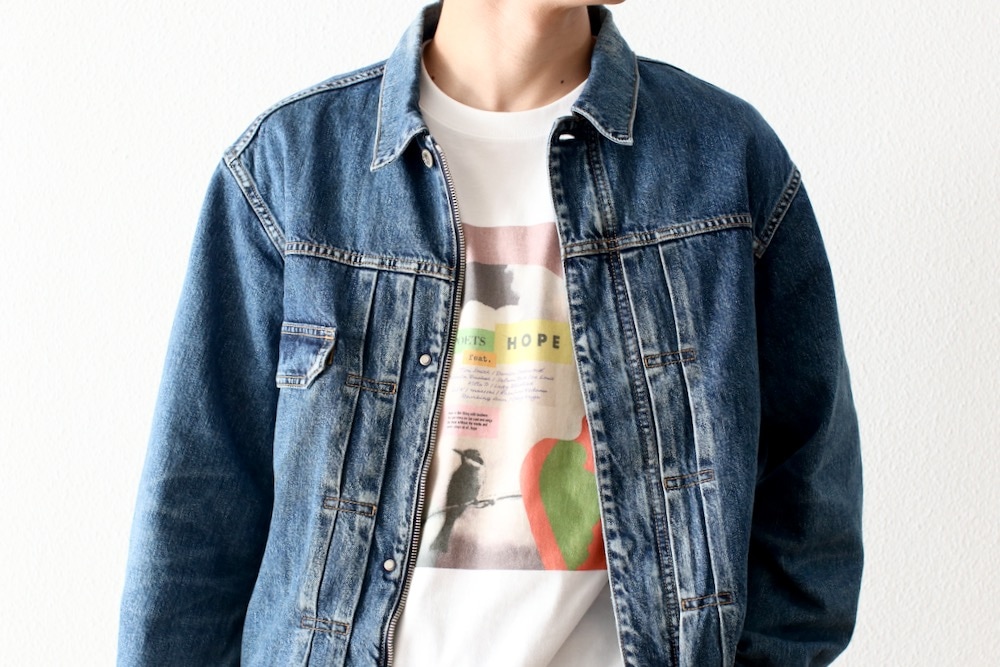 24ss美品！nonnative TRUCKER BLOUSON 1 nonnative (ノンネイティブ) TRUCKER BLOUSON COTTON 10oz DENIM