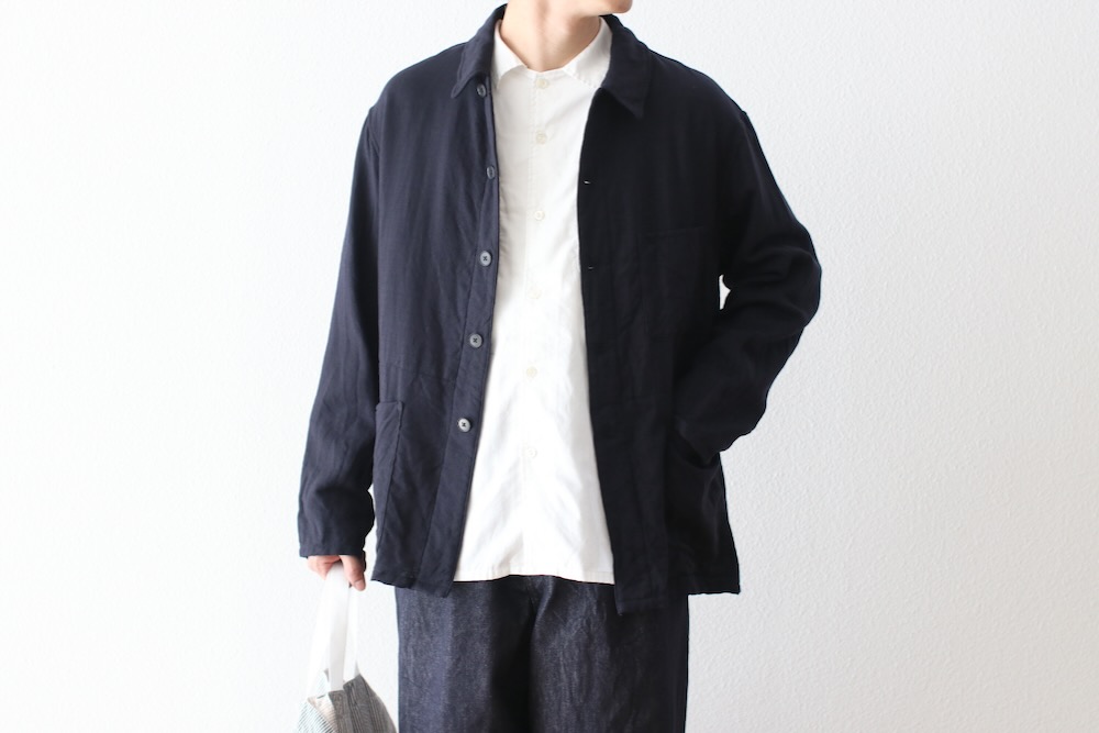 KAPTAIN SUNSHINE(����ץƥ󥵥󥷥㥤��) "Wool Gauze Work Shirt Jacket"