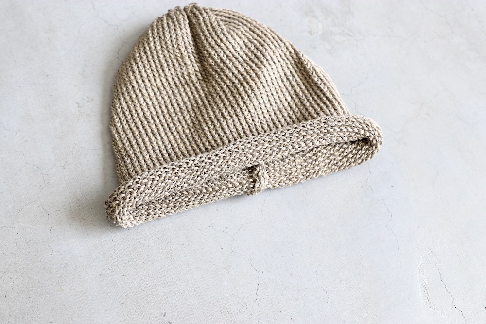ENDS AND MEANS  (ɥɥߡ ) "Roll Up Knit Cap(Linen)"